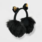 Girls' Cat Earmuffs - Cat & Jack Black One Size, Girl's
