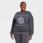 Women's Pink Floyd Plus Size Metallic Graphic Sweatshirt - Charcoal