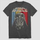Men's Star Wars Short Sleeve Vintage Vader Graphic T-shirt - Charcoal Heather