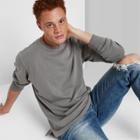 Men's Standard Fit Fleece Sweatshirt - Original Use Gray