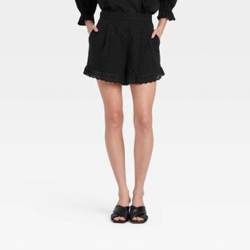 Women's Pull-on Shorts - Who What Wear Black