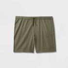 Men's Big & Tall 9.5 Regular Fit Adaptive Tech Chino Shorts - Goodfellow & Co Olive Green