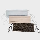 Sugarfix By Baublebar Women's 3pk Adjustable Glamour Fabric Face