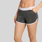 Jockey Generation Women's Retro Vibes Ribbed Pajama Shorts - Charcoal Heather