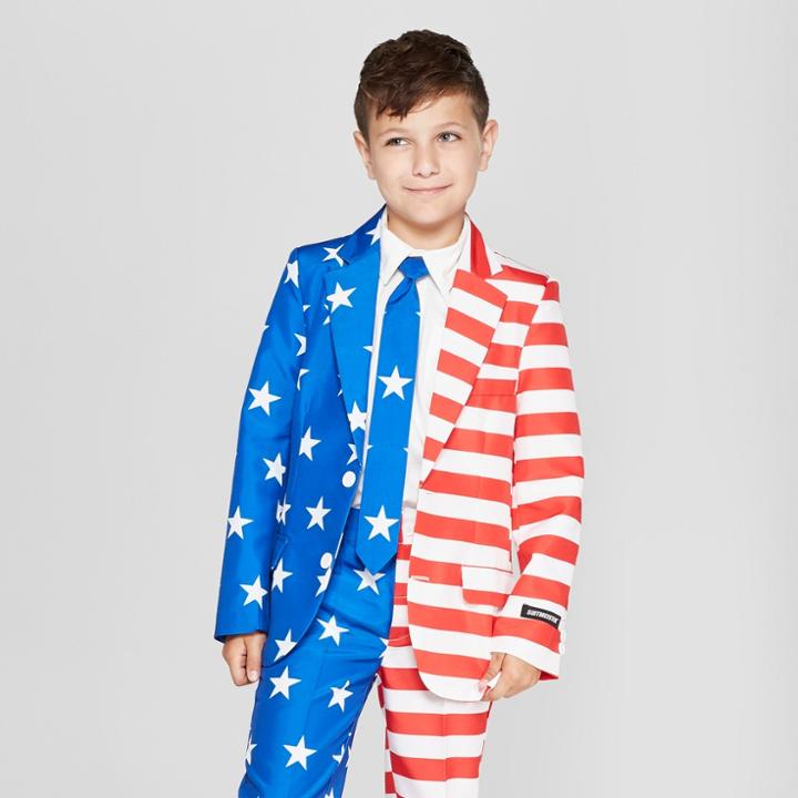 Suitmeister Boys' American Flag Suit - S,