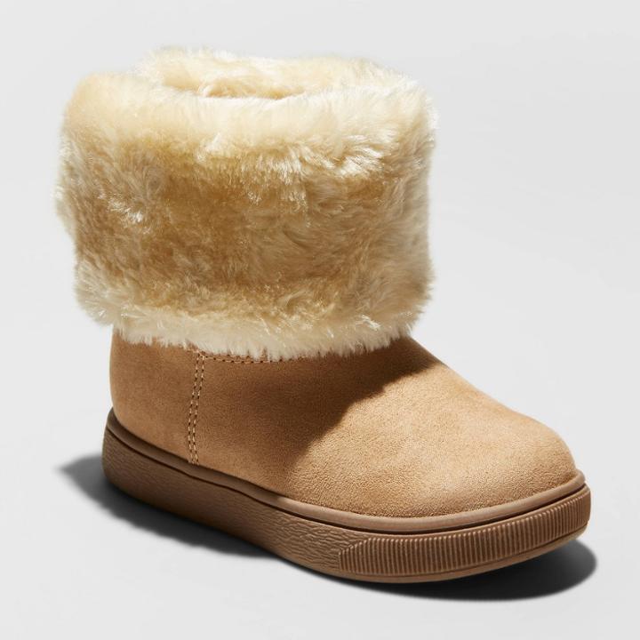 Toddler Girls' Opal Convertible Fashion Boots - Cat & Jack Chestnut 5, Girl's, Brown