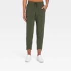 Women's Tapered Stretch Woven Pants - All In Motion Olive Green
