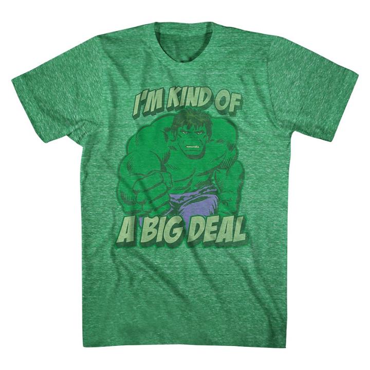 Marvel Men's Hulk T-shirt - Green