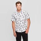 Men's Tucan Print Slim Fit Poplin Button-down Shirt - Goodfellow & Co White S, Men's,