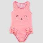 Toddler Girls' Cat One Piece Swimsuit - Just One You Made By Carter's Pink