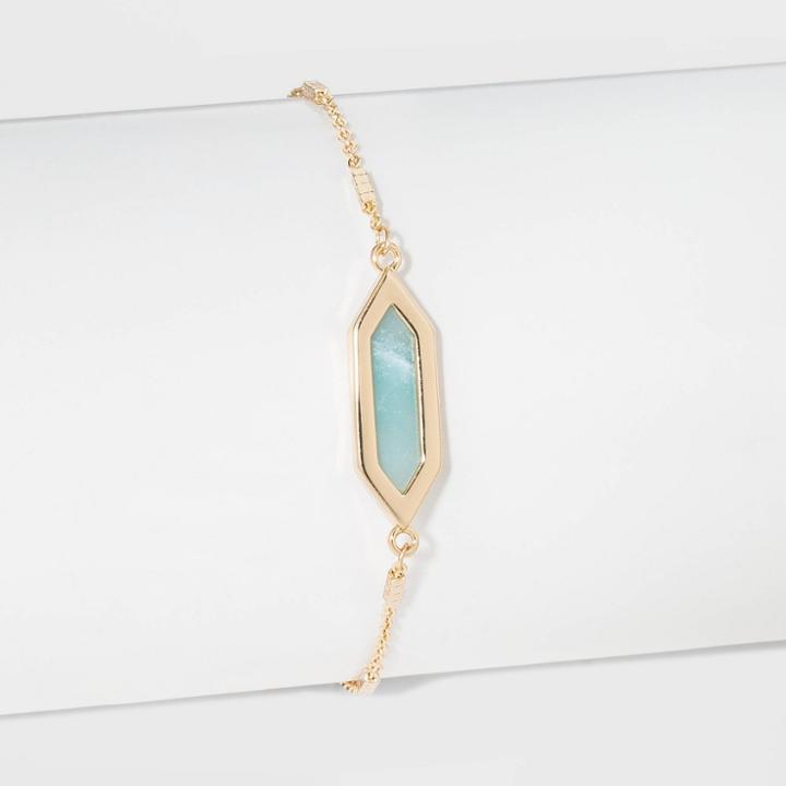 Green Amazonite Stone Bolo Bracelet - A New Day Green, Women's
