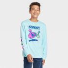 Boys' Sorry! Long Sleeve Graphic T-shirt - Art Class Turquoise Blue