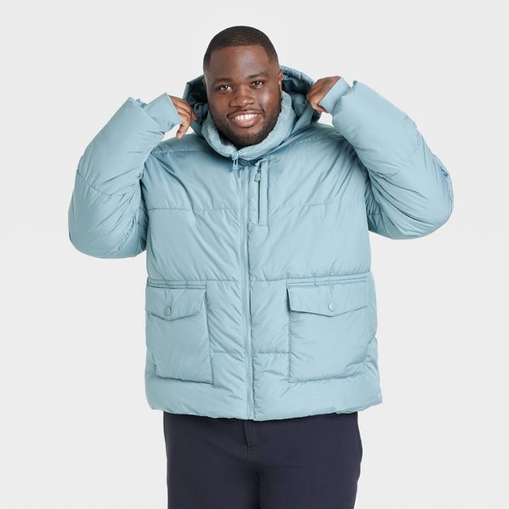 Men's Big Heavy Puffer Jacket - All In Motion Blue