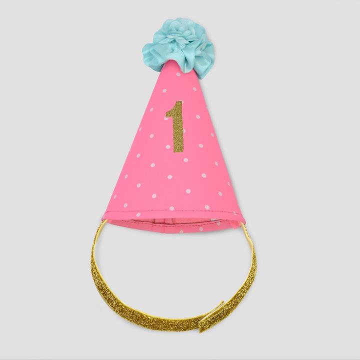 Baby Girls' Birthday Hat Headwrap - Just One You Made By Carter's Pink