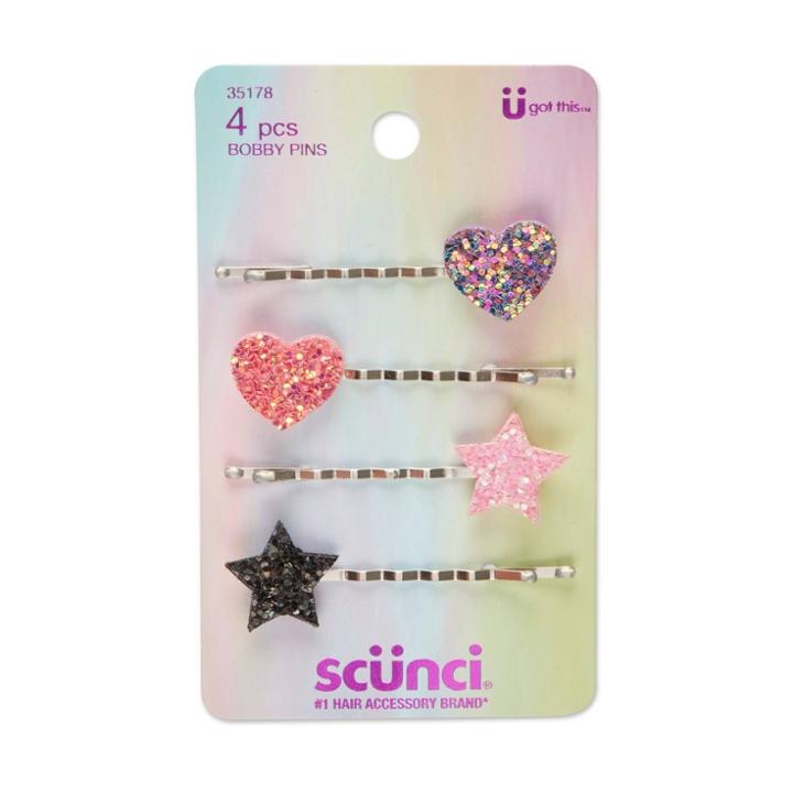 Scunci Glitter Bobby Pins