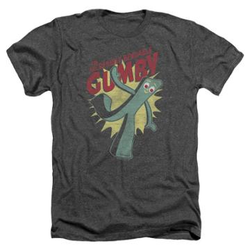 Men's Gumby The Incredible Bendable Gumby T-shirt - Charcoal