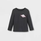 Toddler Girls' Space Donut Long Sleeve Graphic T-shirt - Cat & Jack Dark Gray