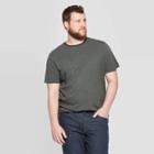 Men's Big & Tall Pinstripe Standard Fit Crew Neck T-shirt - Goodfellow & Co Forest Green 5xbt, Men's, Green Green