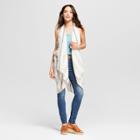 Women's Striped Vest Kimono Jackets - Universal Thread Cream (ivory)