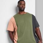 Adult Extended Size Relaxed Fit Short Sleeve T-shirt - Original Use Olive Green