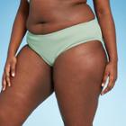 Juniors' Plus Size Textured Hipster Bikini Bottom - Xhilaration Light