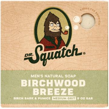 Dr. Squatch Men's All Natural Bar Soap - Birchwood Breeze