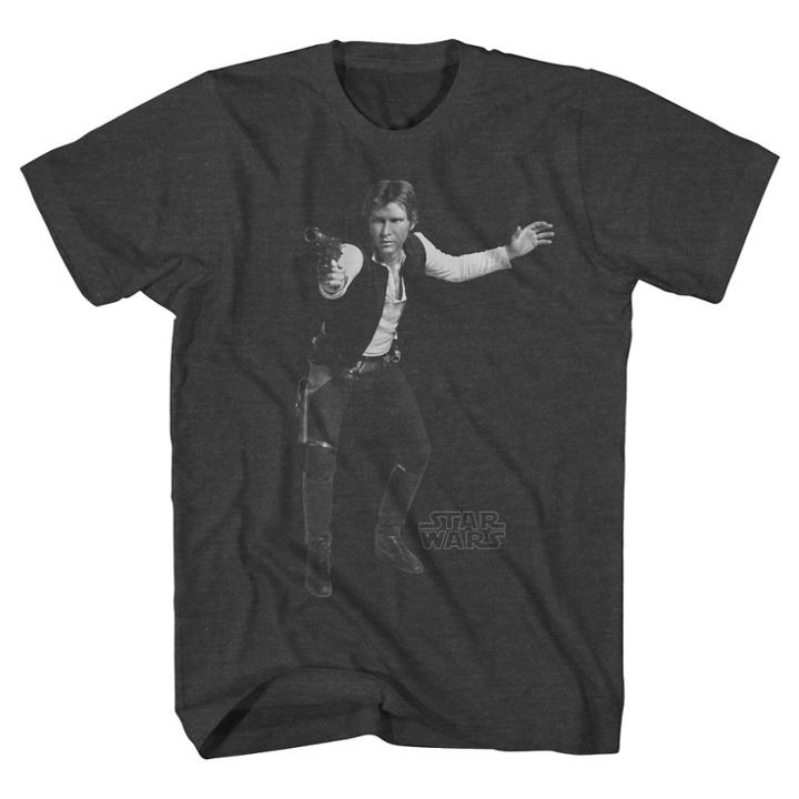 Star Wars Men's Han Solo T-shirt Heather Gray