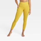 Women's Contour Flex High-waisted Ribbed 7/8 Leggings 24.7 - All In Motion Antique Gold