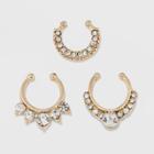 Stone Detail Septum Ring - Wild Fable Gold