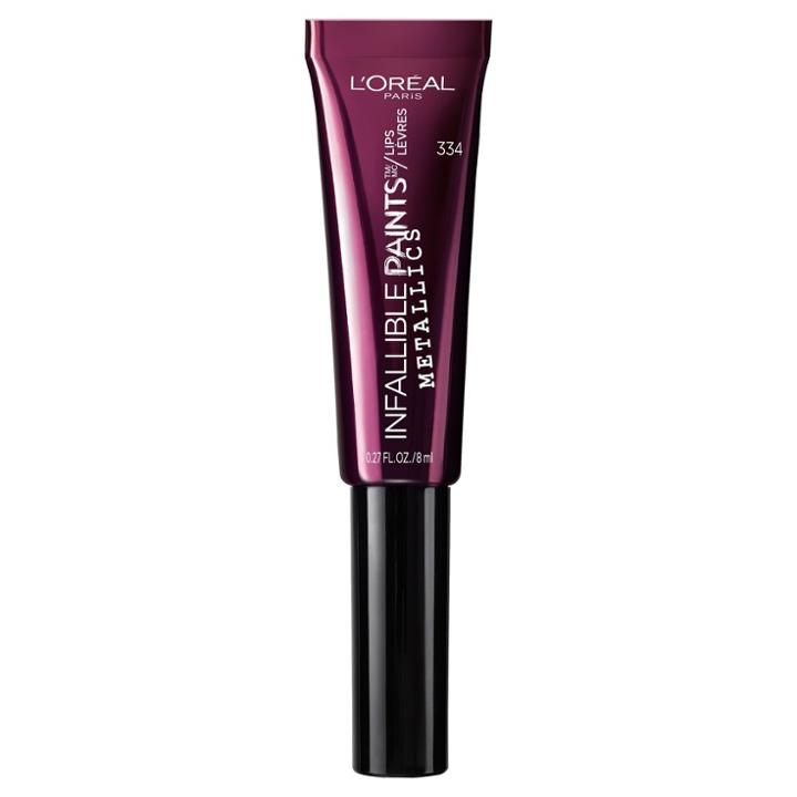 L'oreal Paris Infallible Lip Paints Metallic 334 Smoldering Eclipse