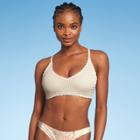 Juniors' Crochet Bralette Bikini Top - Xhilaration Cream D/dd Cup, Ivory
