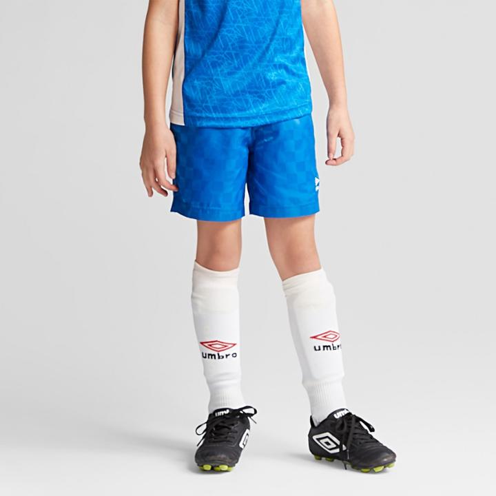 Plus Size Umbro Girls' Checkerboard Shorts - Royal Blue