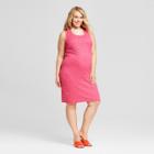 Maternity Plus Size Sleeveless Lace Tank Dress - Isabel Maternity By Ingrid & Isabel Pink 2x, Infant Girl's