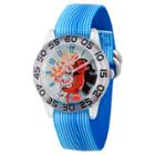 Girls' Disney Moana And Pua Clear Plastic Time Teacher Watch - Blue