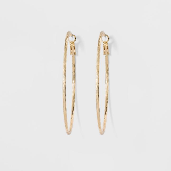 Textured Hoop Earrings - A New Day Gold,