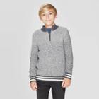 Boys' Long Sleeve Pullover Sweater - Cat & Jack Gray S, Boy's,