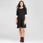 Maternity Bell Sleeve Swing Dress - Expected By Lilac - Black Xl, Black White