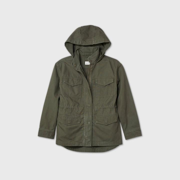 Women's Anorak Jacket - Universal Thread Olive Green Xs, Green Green