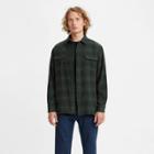 Levi's Men's Plaid Flannel Long Sleeve Button-down Shirt - Green