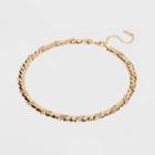 Sugarfix By Baublebar Crystal Collar Necklace - Gold