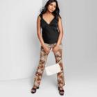 Women's Satin Slip Tank Top - Wild Fable Black