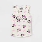 Girls' Disney Minnie Mouse Tank Top - Off-white