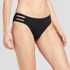 Sunn Lab Swim Sunn Lab Women's Strappy Hipster Bikini Bottom - Black