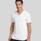 Jockey Generation Mens Stay New Cotton 3 + 1 Bonus Pack V-neck T-shirt - White
