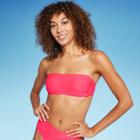 Women's Bandeau Bikini Top - Wild Fable Coral