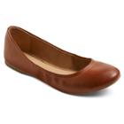 Women's Ona Wide Width Ballet Flats - Mossimo Supply Co. Cognac (red) 10w,