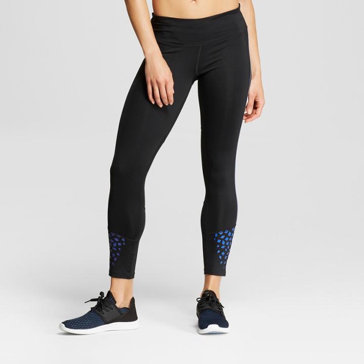 Women's Embrace Run Tight Mid-rise Leggings - C9 Champion Black/blue Geo Print