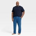 Men's Big & Tall Knit Pajama Set - Goodfellow & Co Navy Blue