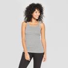Women's Striped Any Day Tank - A New Day Cream/black (ivory/black)