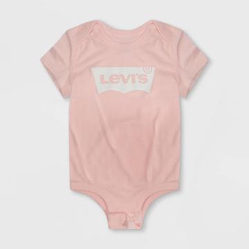 Levi's Baby Girls' Short Sleeve Batwing Bodysuit - Rose